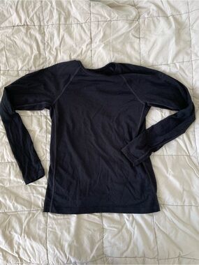 Ice Breaker Black Long Sleeve Crew Neck Top